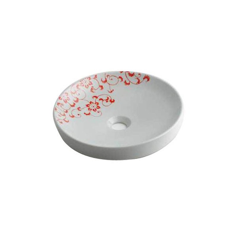 カクダイ 2229188 493-097-P 丸型手洗器/サーモンPK #493-097-P 1個（ご注文単位1個）【直送品】