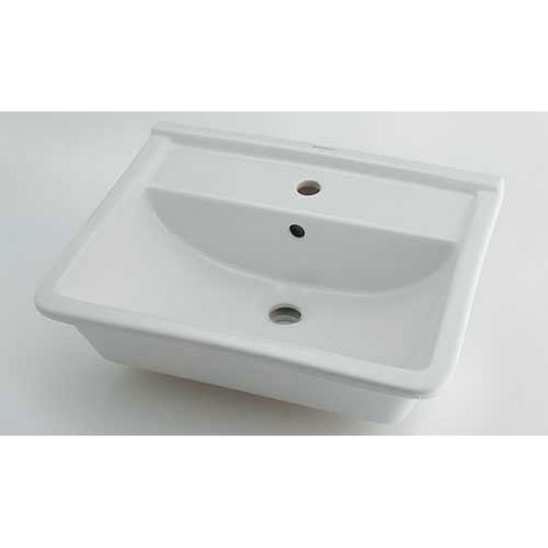 カクダイ 2230151 DU-0302560000 角型洗面器 1ホール #DU-0302560000 1個（ご注文単位1個）【直送品】