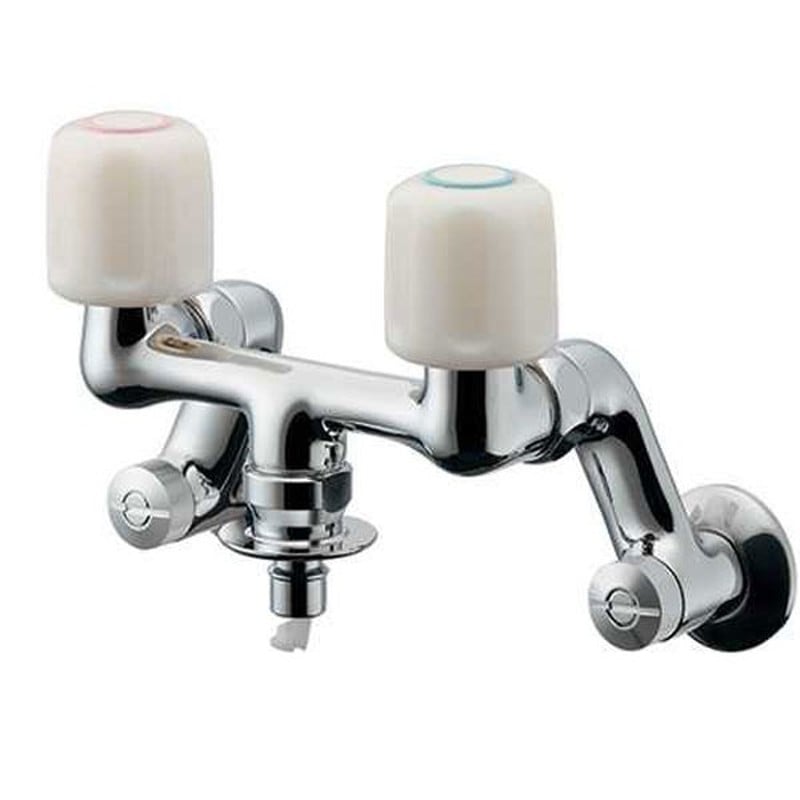 カクダイ 2230218 洗濯機用混合栓ストッパー付 #127-303 1個（ご注文単位1個）【直送品】