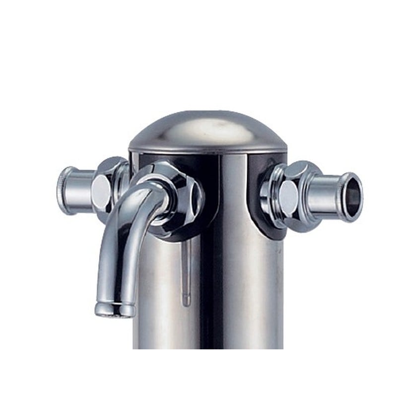 カクダイ 2231033 ステンレス双口混合栓柱 #624-214 1個（ご注文単位1個）【直送品】