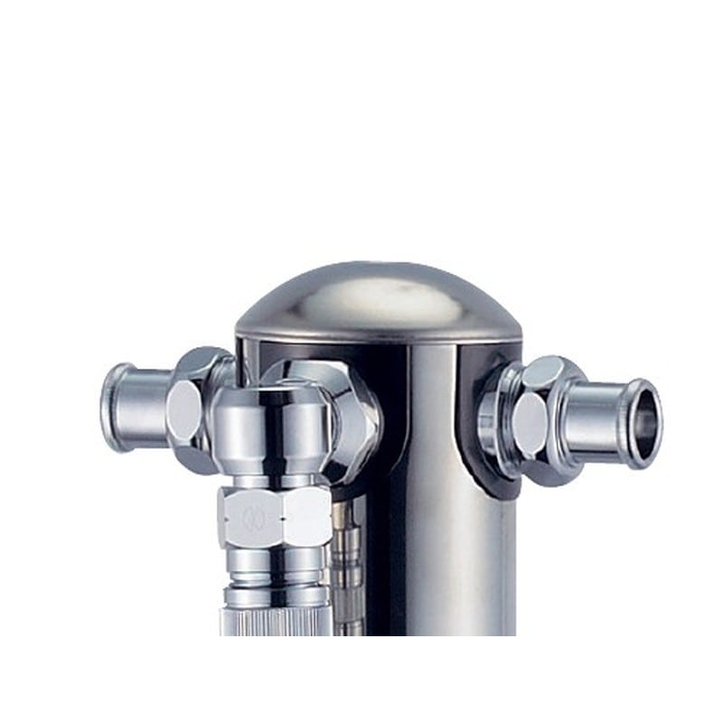 カクダイ 2231035 ステンレス双口シャワー混合栓柱 #624-217 1個（ご注文単位1個）【直送品】