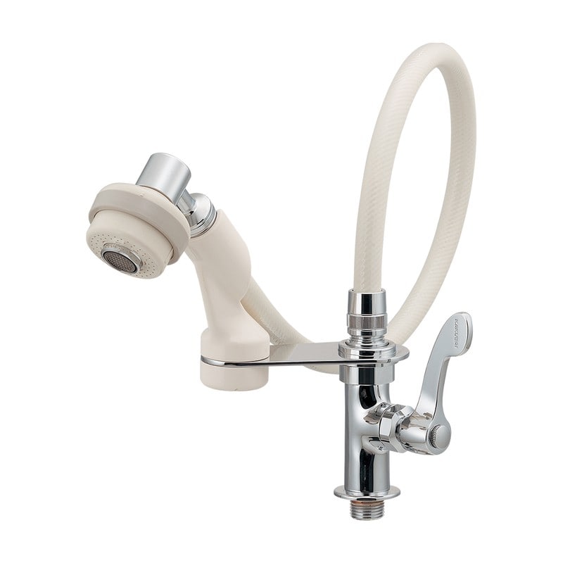 カクダイ 2232954 厨房立形シャワー水栓 #700-432-13QR 1個(ご注文単位1個)【直送品】