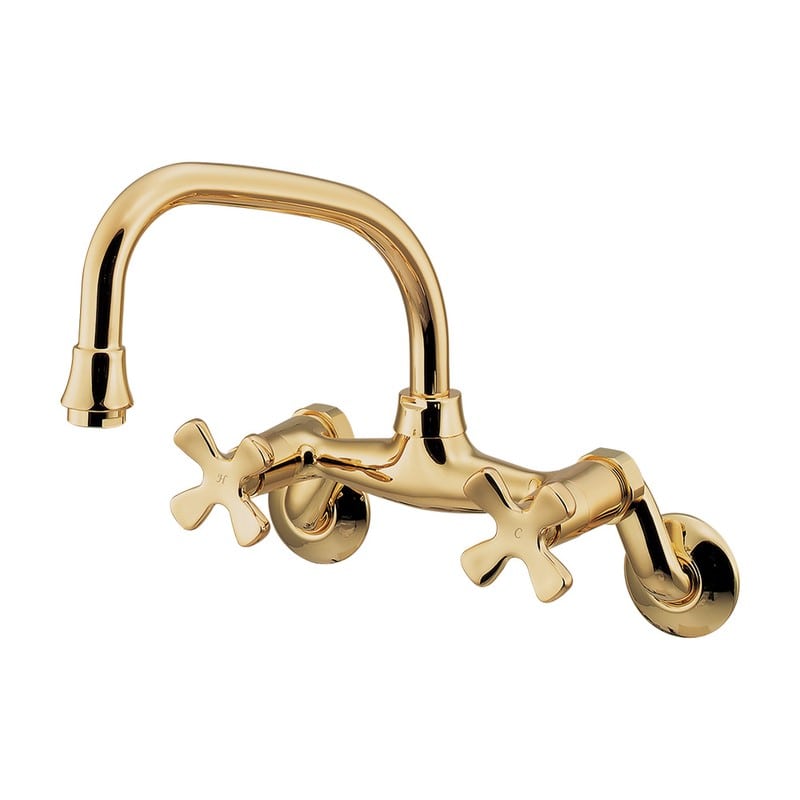 カクダイ 2235565 2ハンドル混合栓 ATG #124-109-AG 1個(ご注文単位1個)【直送品】