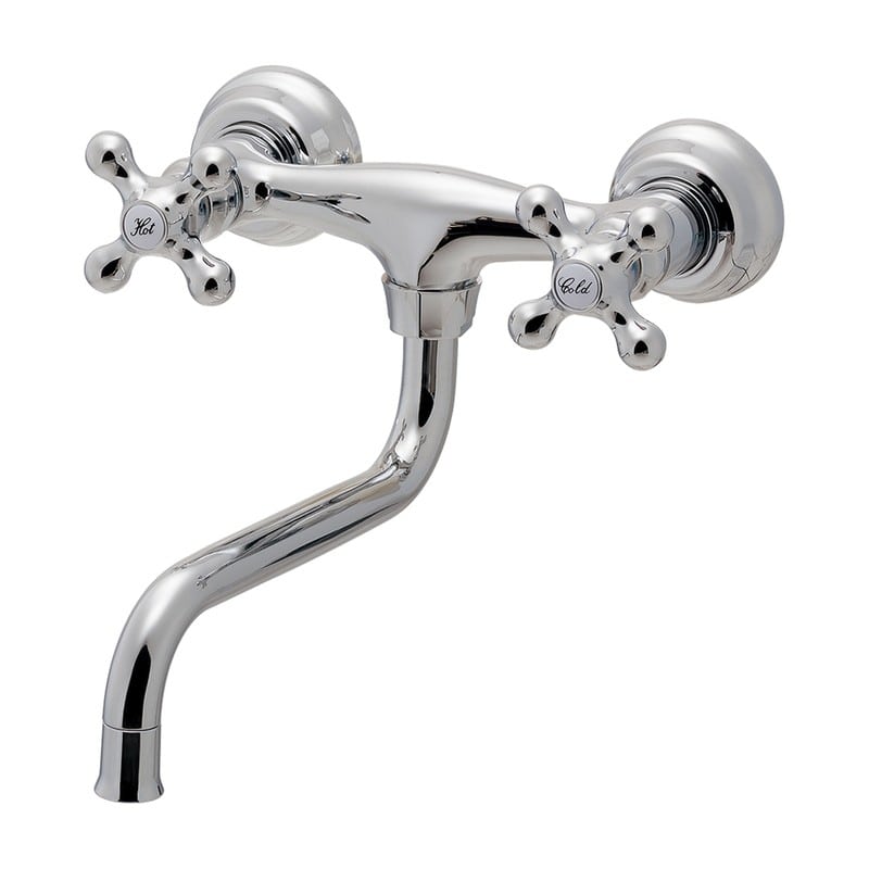 カクダイ 2235992 2ハンドル混合栓 128-118 1個(ご注文単位1個)【直送品】