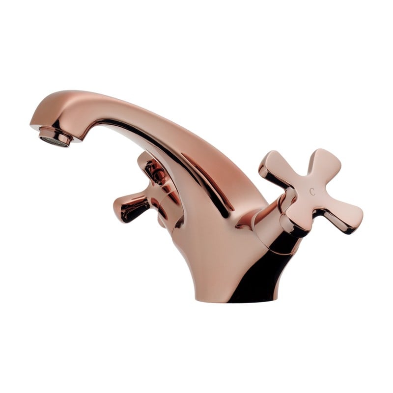 カクダイ 2236015 2ハンドル混合栓 カッパーブラウン 150-436-BR 1個(ご注文単位1個)【直送品】