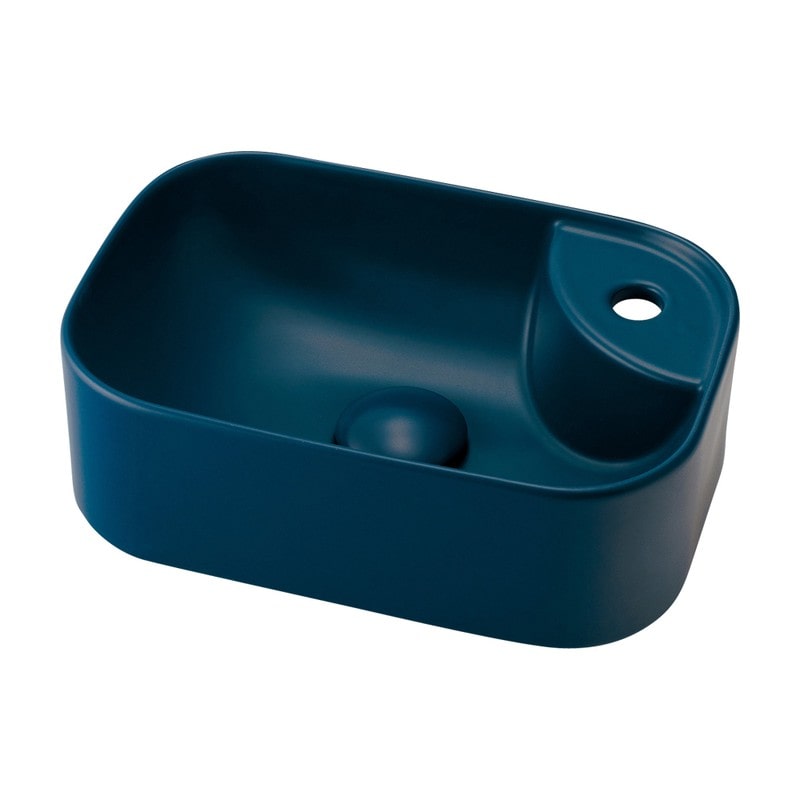 カクダイ 2236219 角型手洗器 マットネイビー 493-273-B 1個（ご注文単位1個）【直送品】