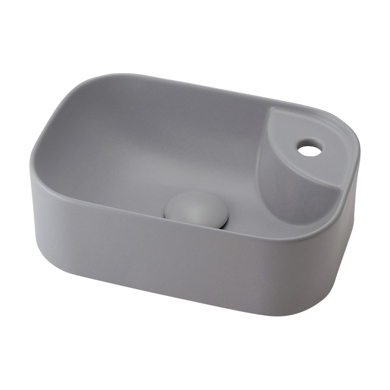 カクダイ 2236221 角型手洗器 マットグレー 493-273-GY 1個(ご注文単位1個)【直送品】