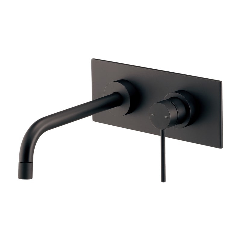 カクダイ 2237152 カクダイ壁ユニット混合栓L Mブラック 199-001B-MD 1個（ご注文単位1個）【直送品】