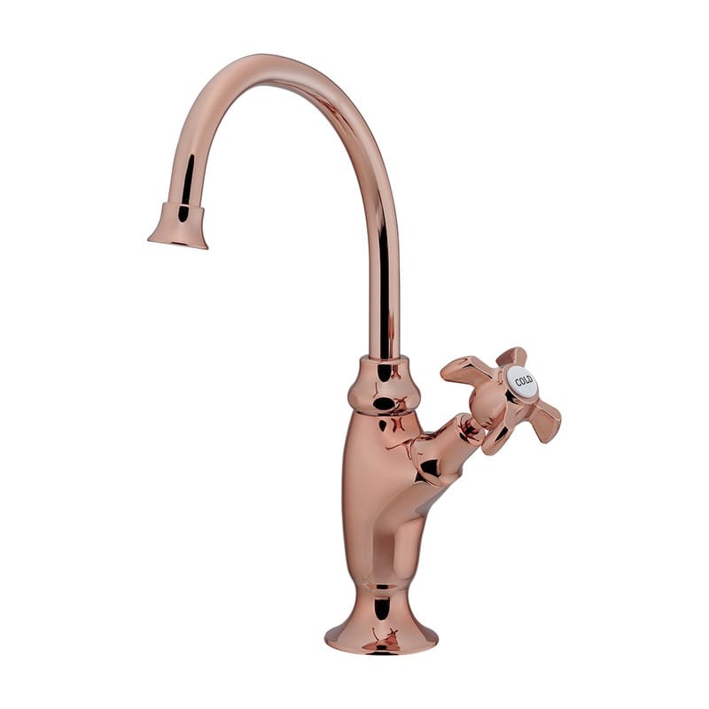 カクダイ 2237449 立形スワン水栓ブラウン 700-820-BR 1個（ご注文単位1個）【直送品】