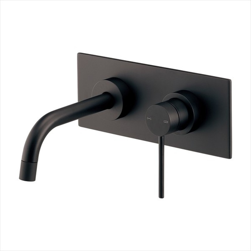 カクダイ 2237150 壁ユニット混合栓Mブラック 199-001A-MD 1個（ご注文単位1個）【直送品】