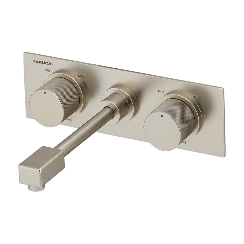 カクダイ 2237085 壁ユニット混合栓ロングSL 129-100B-MN 1個（ご注文単位1個）【直送品】