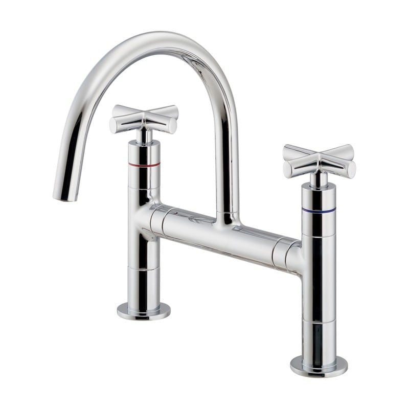 カクダイ 2236033 2ハンドル混合栓 151-211 1個（ご注文単位1個）【直送品】