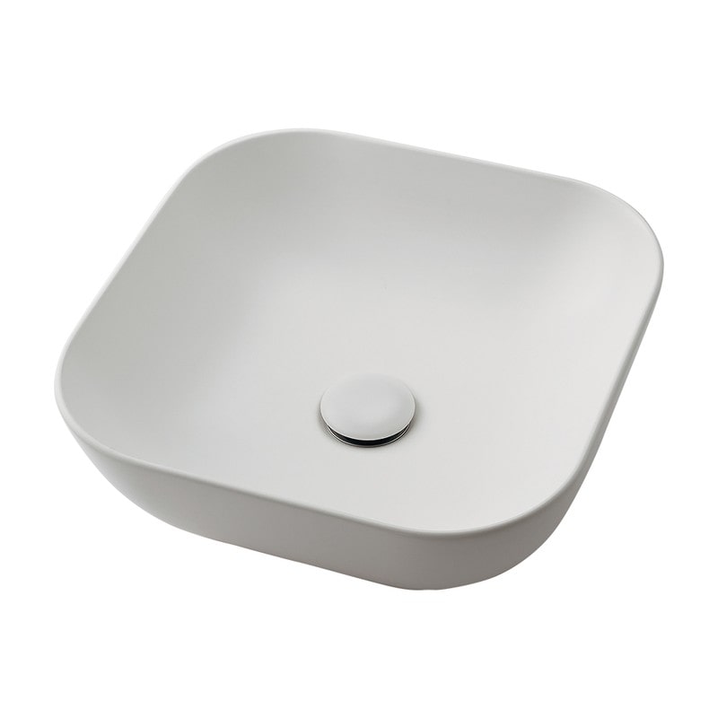 カクダイ 2234624 角型手洗器 マットホワイト LY-493232-W 1個（ご注文単位1個）【直送品】