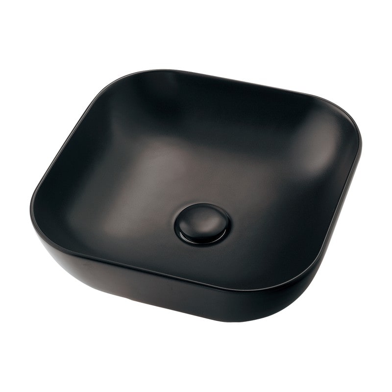 カクダイ 2234625 角型手洗器マットブラック LY-493232-D 1個（ご注文単位1個）【直送品】