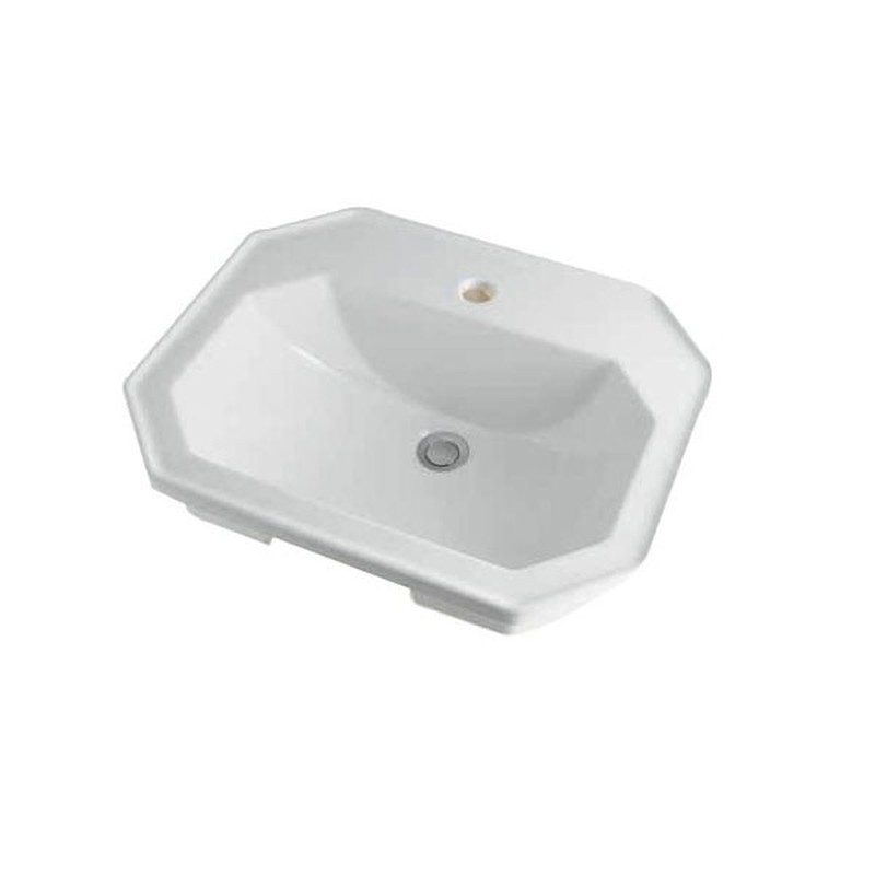 カクダイ 2228500 DU-0476580000 角型洗面器/1ホール #DU-0476580000 1個（ご注文単位1個）【直送品】