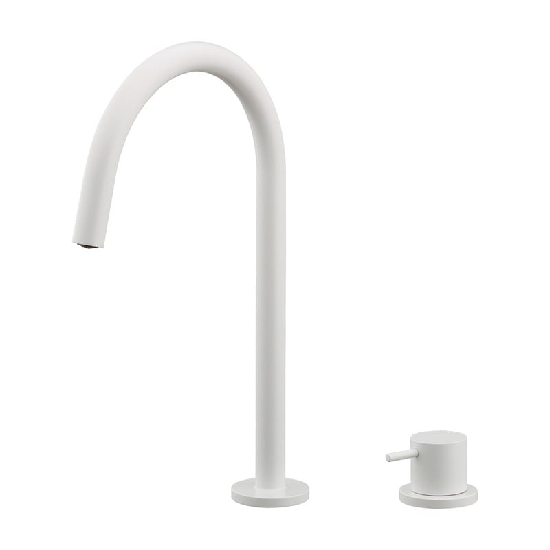 カクダイ 2236538 台付水栓 マットホワイト 716-400-MW 1個（ご注文単位1個）【直送品】