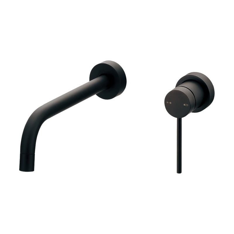 カクダイ 2233482 カクダイ 壁付シングル混合栓Mブラック #193-001-D 1個(ご注文単位1個)【直送品】