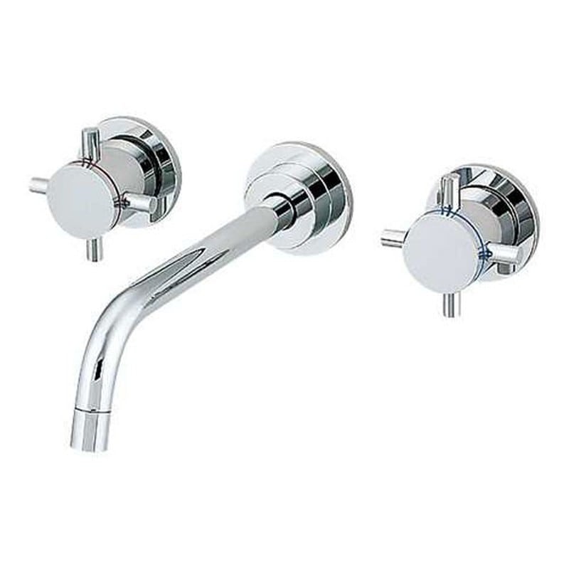 カクダイ 2220150 カクダイ 125-001 壁付2ハンドル混合栓 #125-001 1個(ご注文単位1個)【直送品】