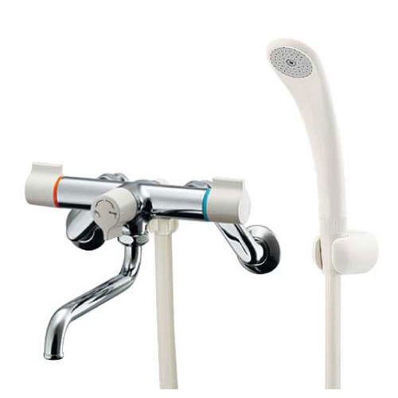 カクダイ 2227786 2ハンドルシャワ混合栓 #139-017K 1個（ご注文単位1個）【直送品】