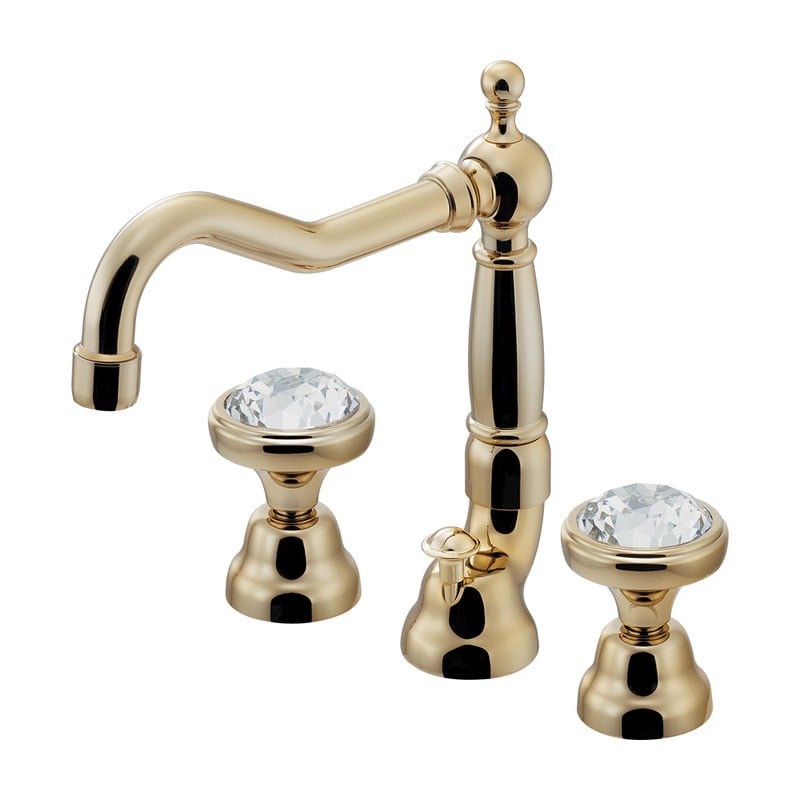 カクダイ 2237091 台2ハンドル混合栓アンティGD 153-033-AG 1個（ご注文単位1個）【直送品】