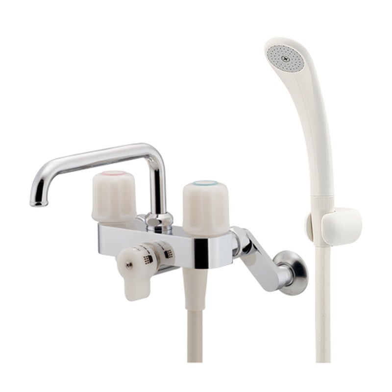 カクダイ 2235998 2ハンドルシャワー混合栓 137-800 1個（ご注文単位1個）【直送品】