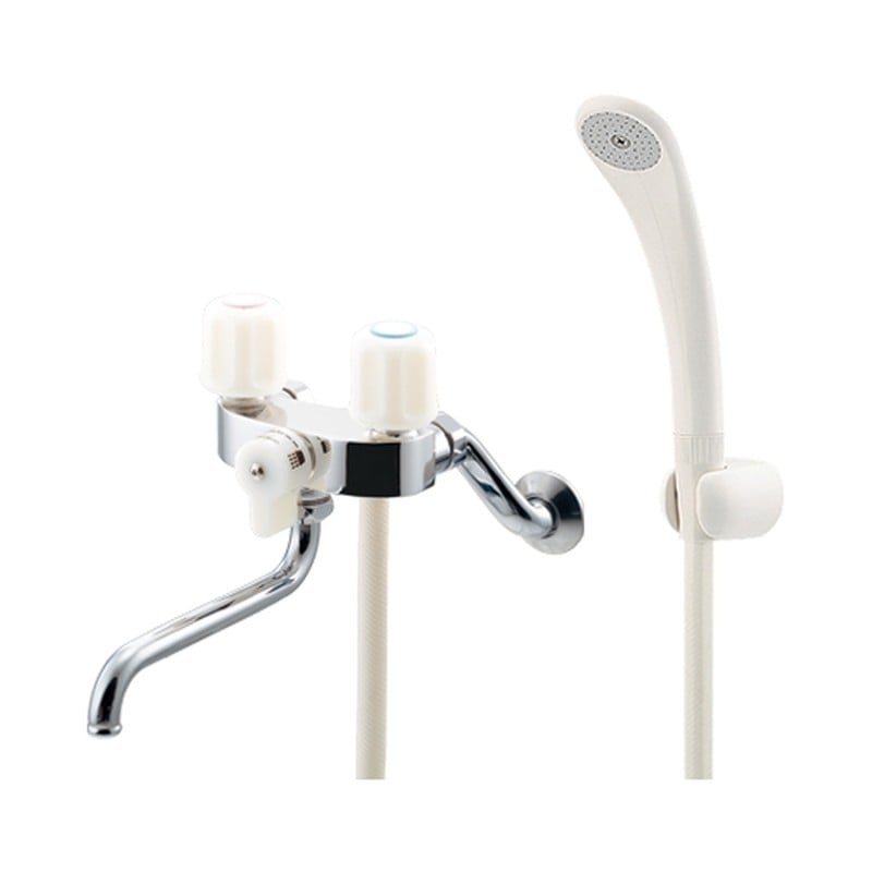 カクダイ 2236006 2ハンドルシャワー混合栓 139-801K-240 1個（ご注文単位1個）【直送品】