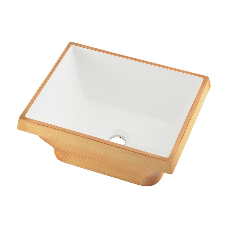 カクダイ 2236199 角型手洗器 クルミ 493-265-LW 1個（ご注文単位1個）【直送品】