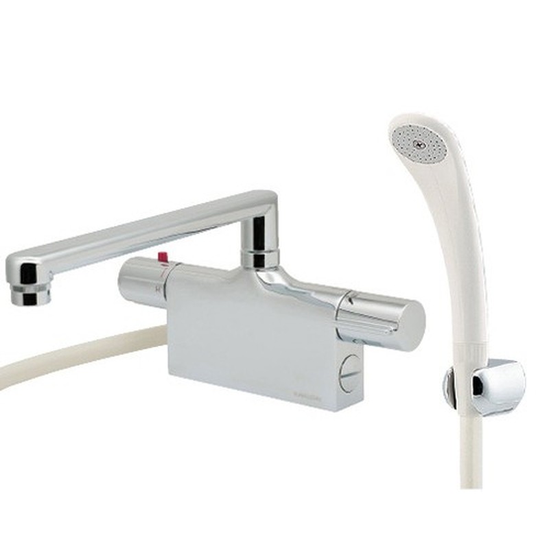 カクダイ 2230742 サーモスタットシャワー混合栓デッキ #175-012 1個（ご注文単位1個）【直送品】