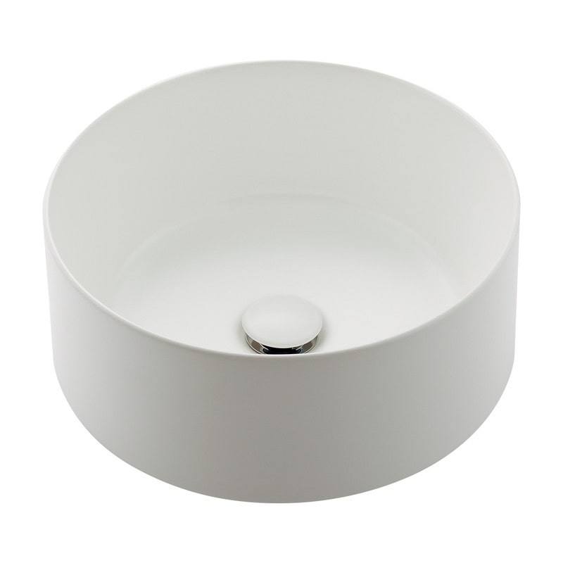 カクダイ 2236680 丸型洗面器 マットホワイト #LY-493237-W 1個（ご注文単位1個）【直送品】
