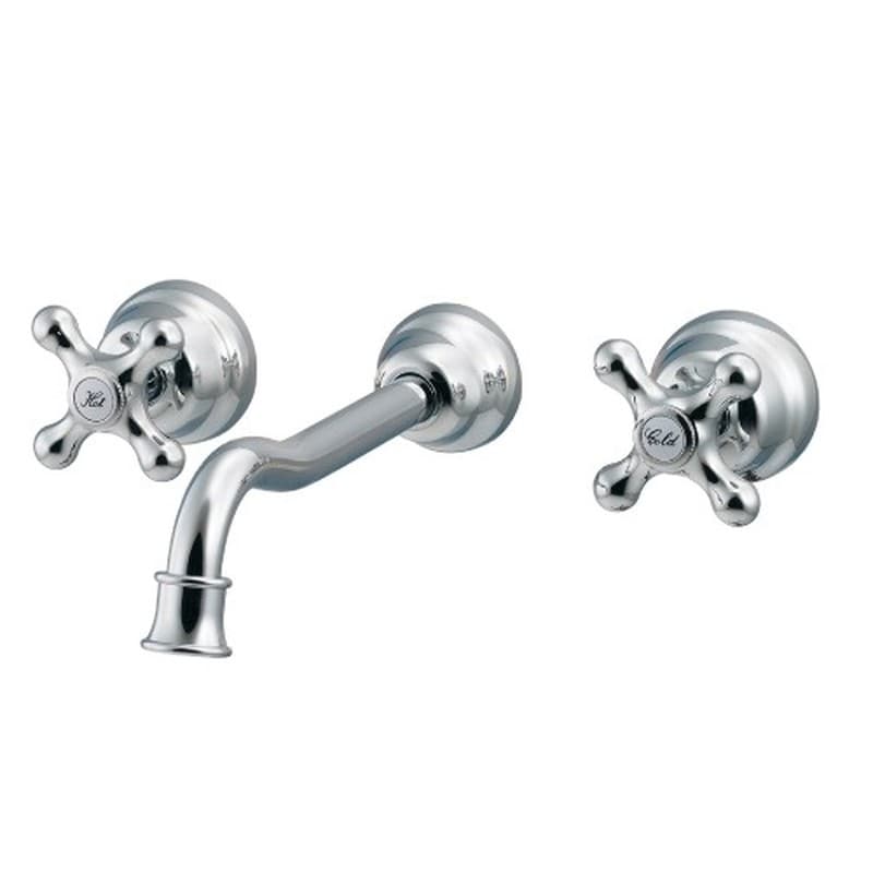 カクダイ 2231394 壁付2ハンドル混合栓 #125-002 1個(ご注文単位1個)【直送品】