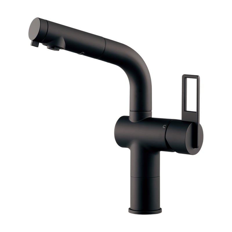 カクダイ 2237143 184425BMDシングルレバー引出混合栓MD 184-425B-MD 1個(ご注文単位1個)【直送品】