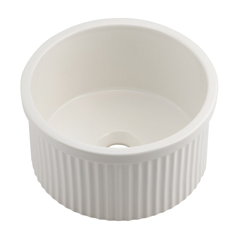 カクダイ 2236156 丸型手洗器 ホワイト 493-246-W 1個（ご注文単位1個）【直送品】