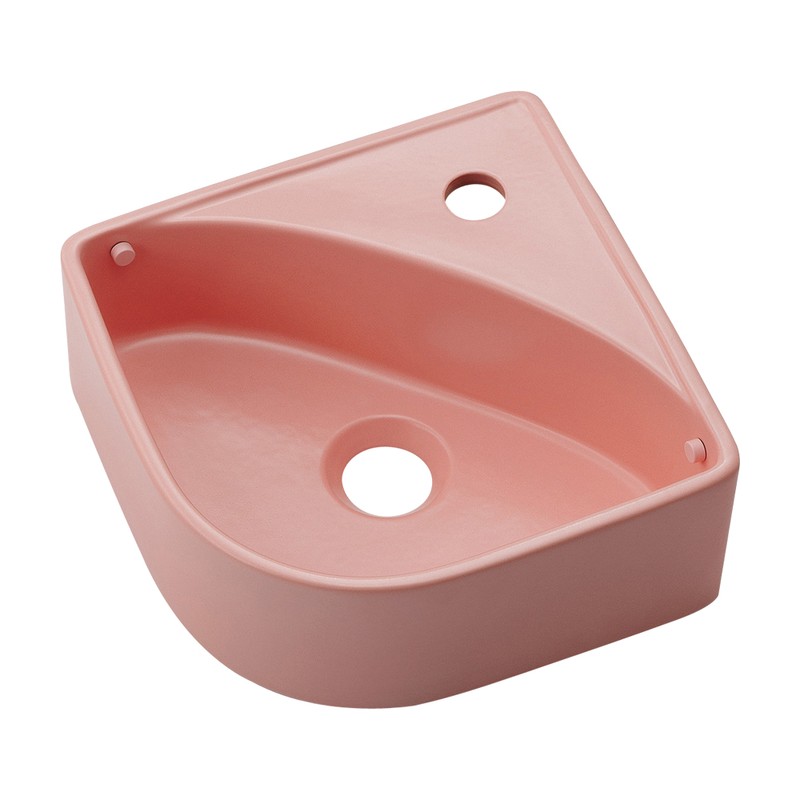 カクダイ 2236144 壁掛手洗器 フロストピーチ 493-243-P 1個（ご注文単位1個）【直送品】