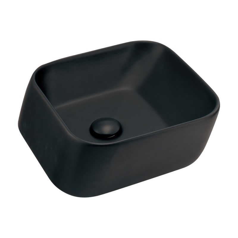 カクダイ 2236131 角型手洗器 マットブラック 493-239-D 1個（ご注文単位1個）【直送品】