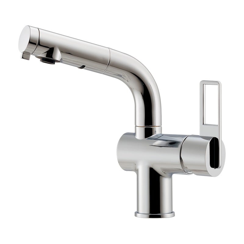 カクダイ 2237119 シングルレバー混合栓 183-425A-CH 1個（ご注文単位1個）【直送品】