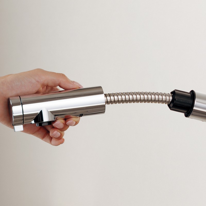 カクダイ 2237131 184-030AMDシングルレバ引出混合栓MD 184-030A-MD 1個（ご注文単位1個）【直送品】