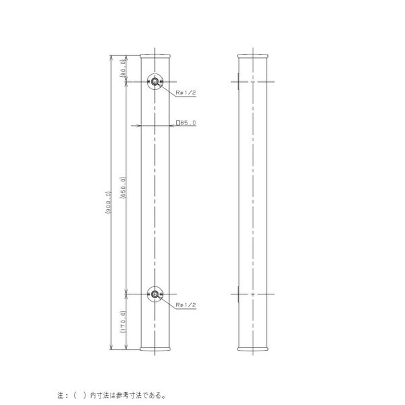カクダイ 2223531 カクダイ 624-161 水栓柱樹脂木 #624-161 1個(ご注文単位1個)【直送品】