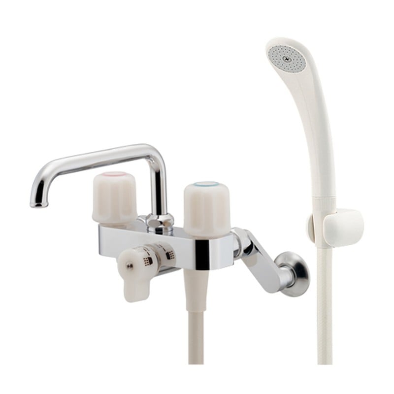 カクダイ 2235996 2ハンドルシャワー混合栓一時止水 137-500 1個（ご注文単位1個）【直送品】