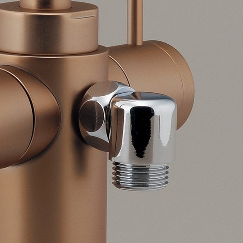 カクダイ 2236567 双口水栓 シャンパンゴールド 721-013-GB 1個(ご注文単位1個)【直送品】