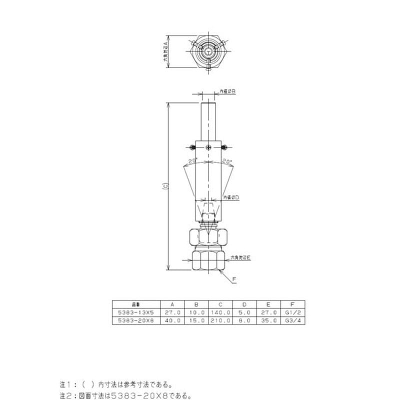 カクダイ 2222381 キャンドルジェット #5383-13X5 1個(ご注文単位1個)【直送品】