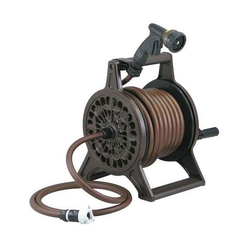 カクダイ 2229260 カクダイ 553-802 レトロホースリール/BW #553-802 1個(ご注文単位1個)【直送品】