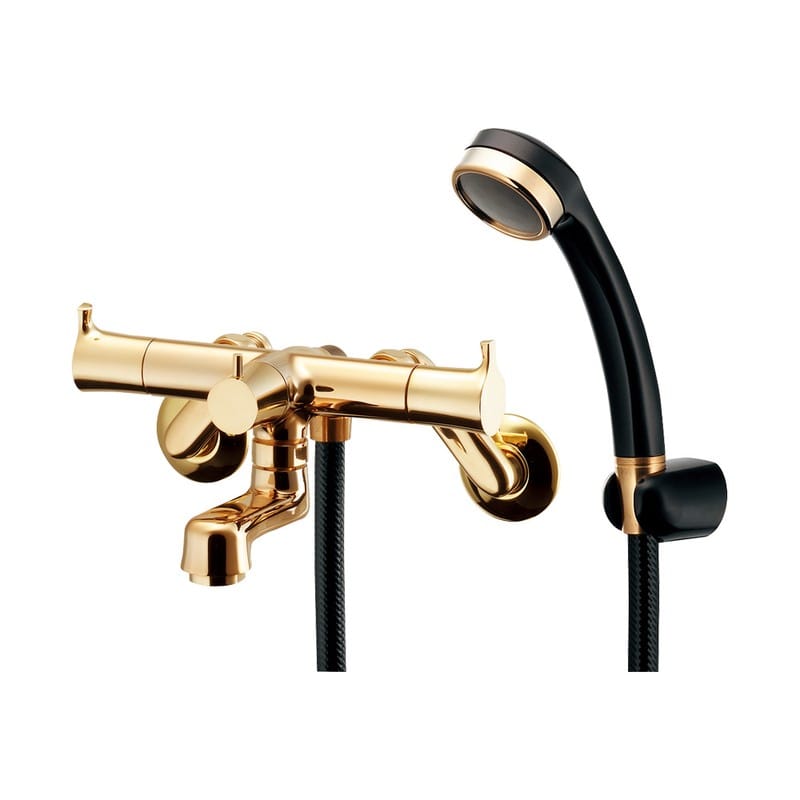 カクダイ 2235527 2ハンドルシャワ混合栓AG #139-020-AG 1個（ご注文単位1個）【直送品】