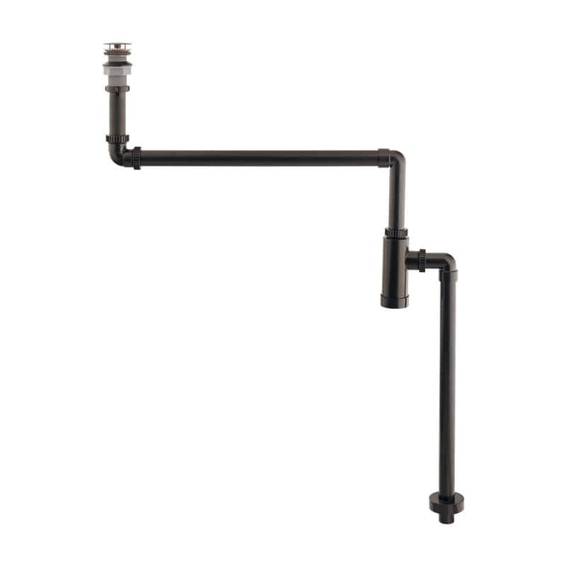 カクダイ 2235517 435-028-32D 縦型ボトルトラップ BK #435-028-32D 1個（ご注文単位1個）【直送品】