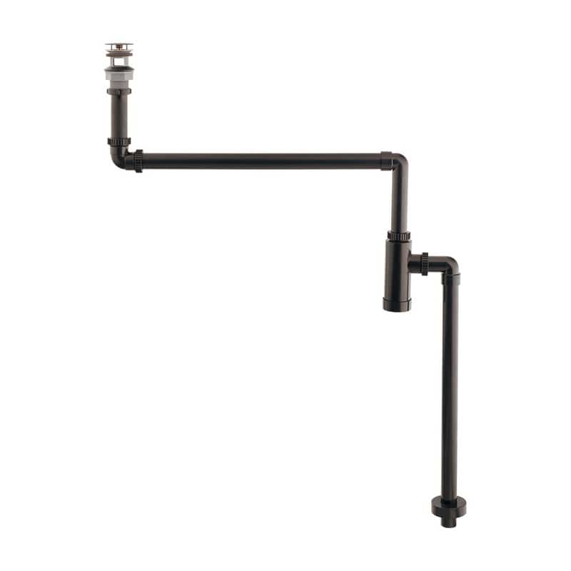 カクダイ 2235518 435-029-32D 縦型ボトルトラップ BK #435-029-32D 1個（ご注文単位1個）【直送品】