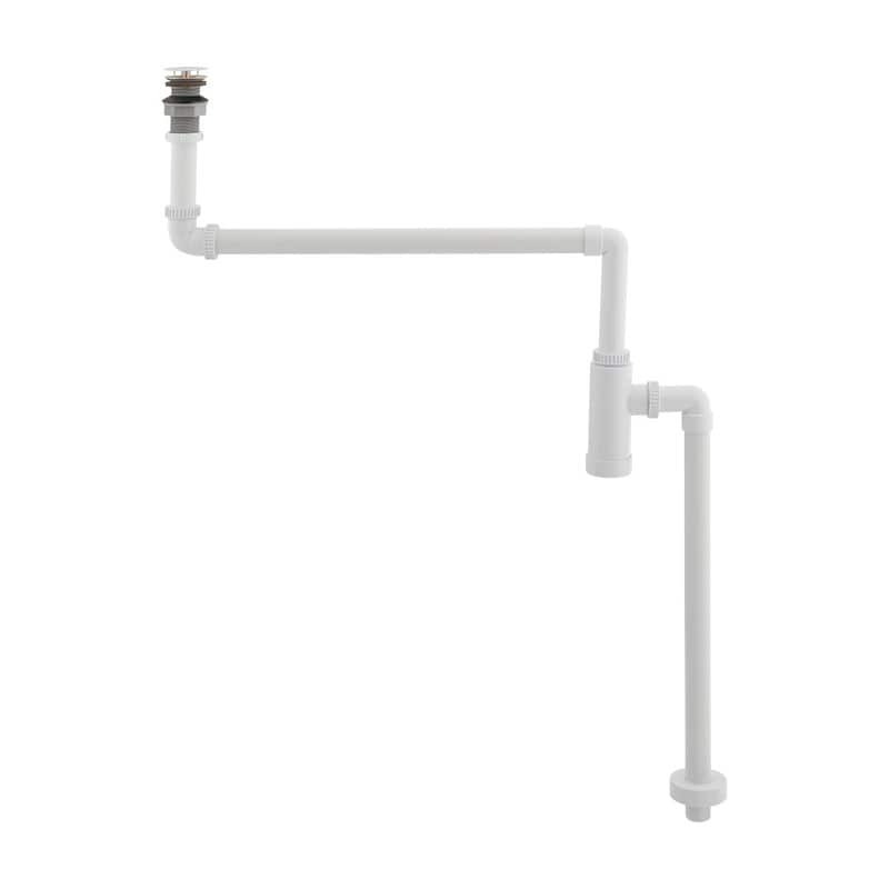 カクダイ 2235519 435-028-32W 縦型ボトルトラップ WH #435-028-32W 1個（ご注文単位1個）【直送品】