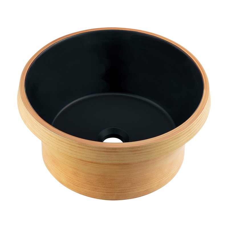 カクダイ 2236194 丸型手洗器 アーモンド 493-264-LD 1個（ご注文単位1個）【直送品】