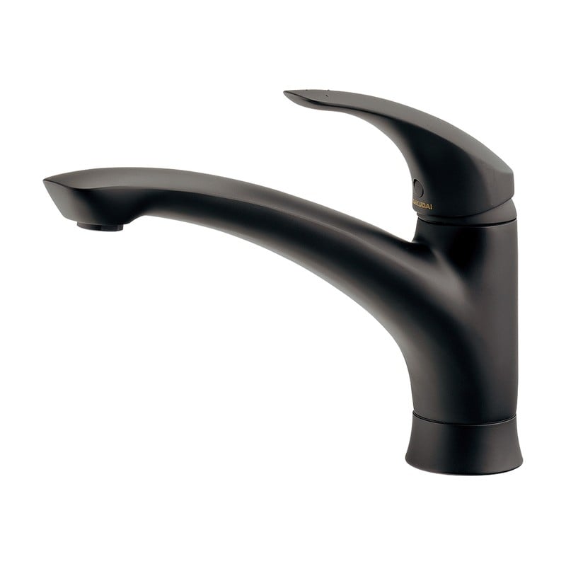 カクダイ 2234707 シングル混合栓 Mブラック #117-004-D 1個（ご注文単位1個）【直送品】