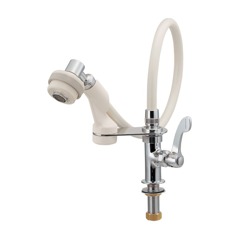 カクダイ 2232957 厨房立形シャワー水栓 #700-732-13QR 1個（ご注文単位1個）【直送品】