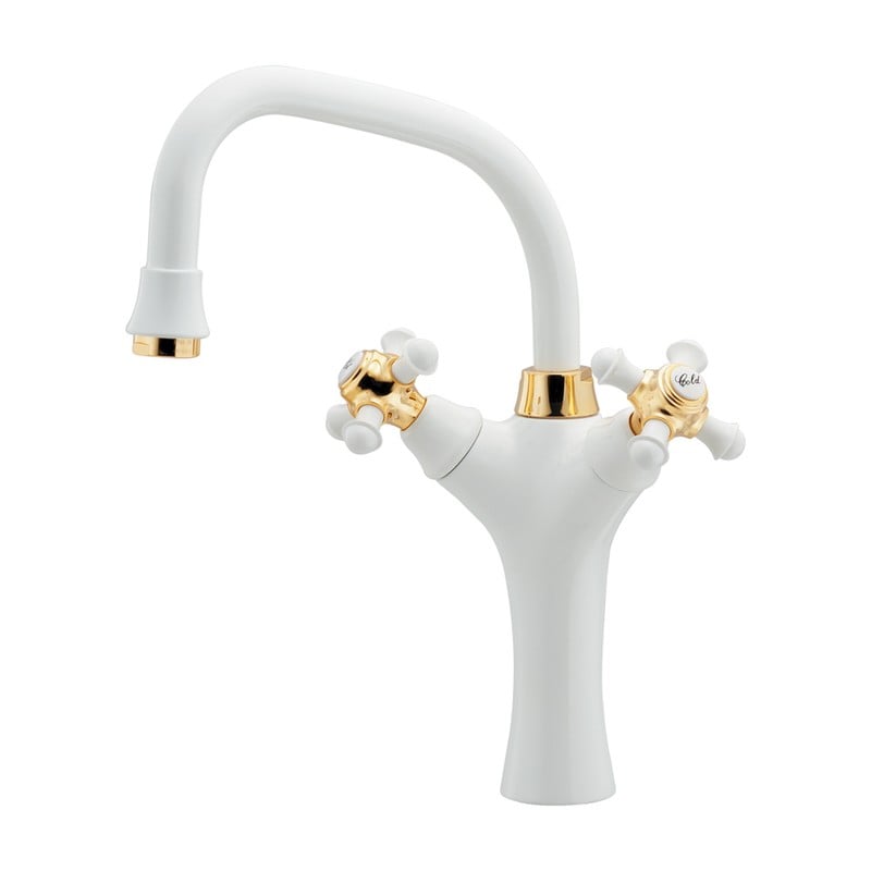 カクダイ 2236020 2ハンドル混合栓 150-469 1個（ご注文単位1個）【直送品】