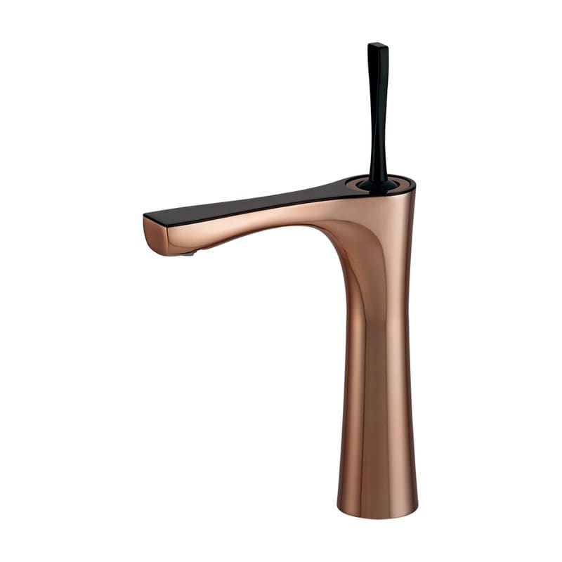 カクダイ 2236058 シングルレバー混合栓ミドル カッパーブラウン 183-312-BR 1個（ご注文単位1個）【直送品】